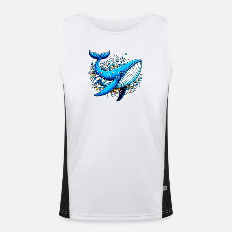 Wal Funktionelles Kontrast-Tank Top für Männer 