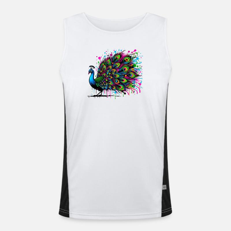 Peacock Men's Functional Contrast Tank Top 