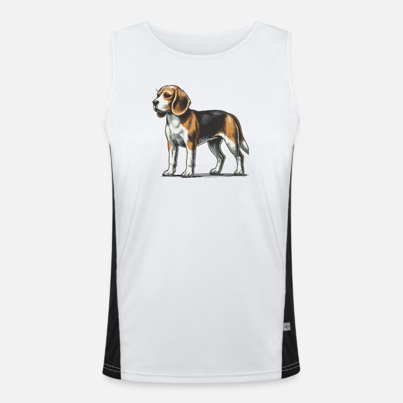 Beagle Men's Functional Contrast Tank Top 