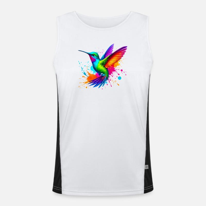 Kolibri Funktionelles Kontrast-Tank Top für Männer 