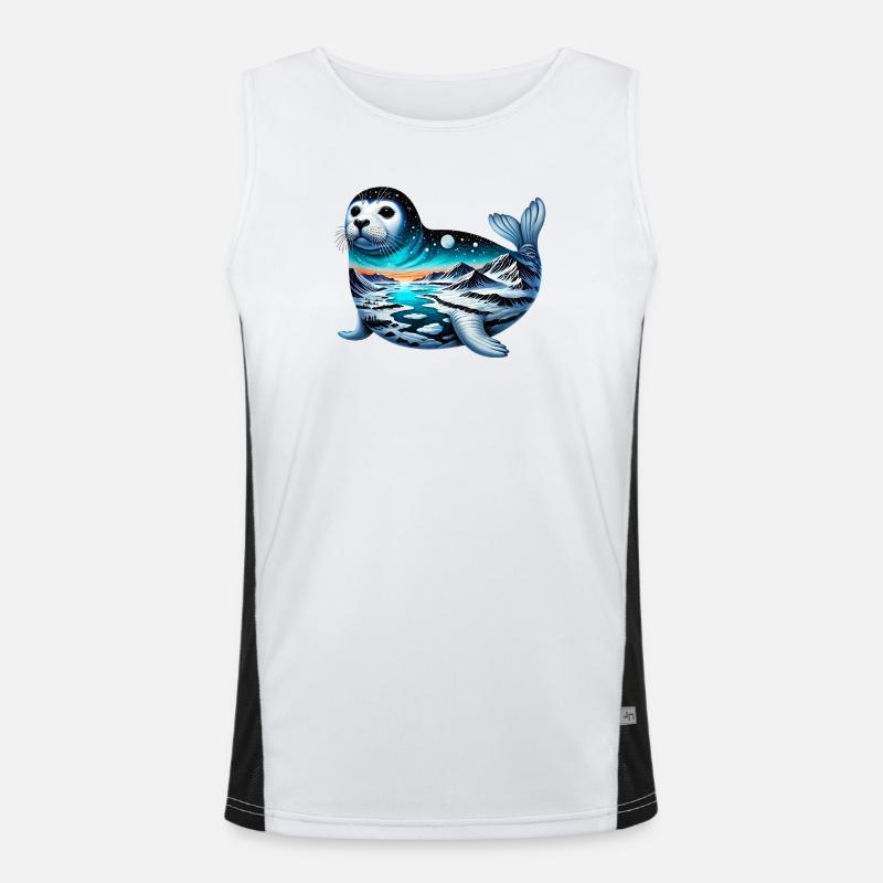 Siegel Funktionelles Kontrast-Tank Top für Männer 