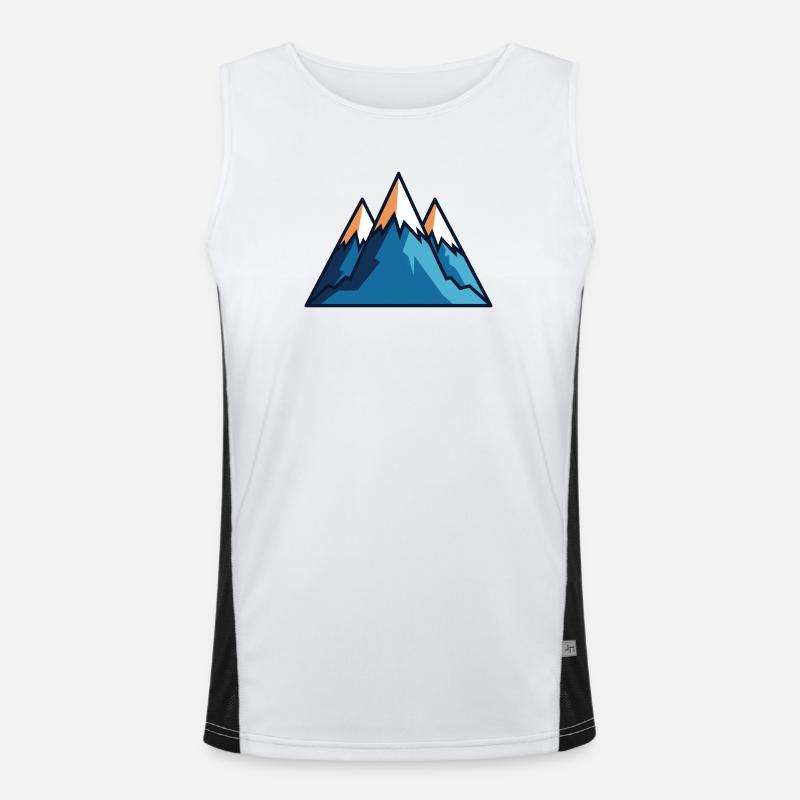 Mountains Men's Functional Contrast Tank Top 
