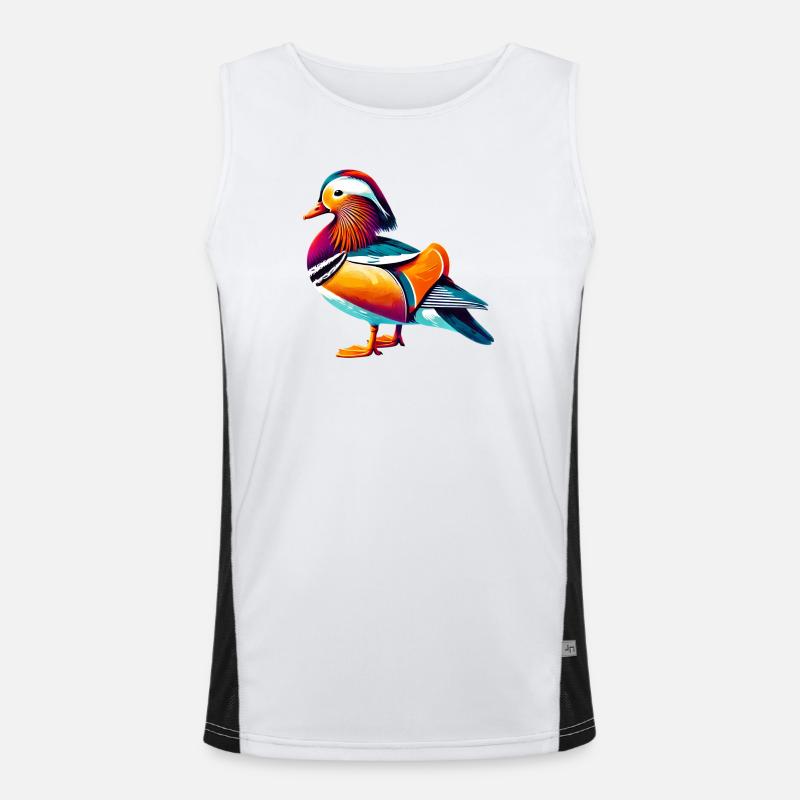 Mandarin duck Men's Functional Contrast Tank Top 