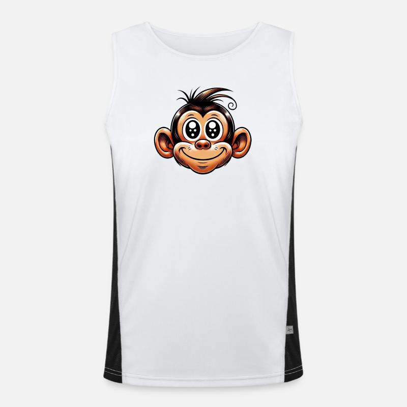 Affe Funktionelles Kontrast-Tank Top für Männer 
