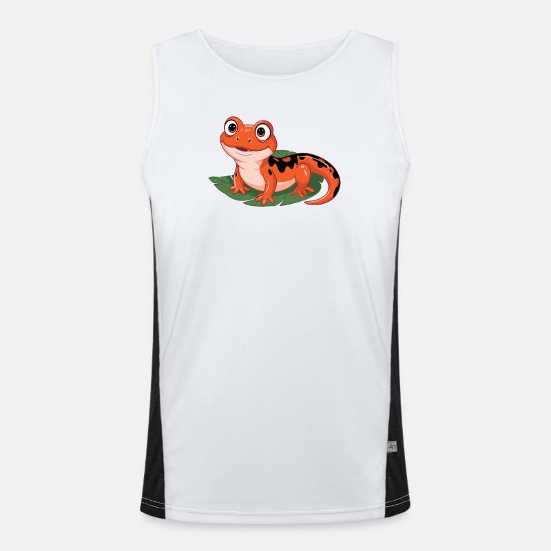 Fiery Leaf Salamander Men's Functional Contrast Tank Top 