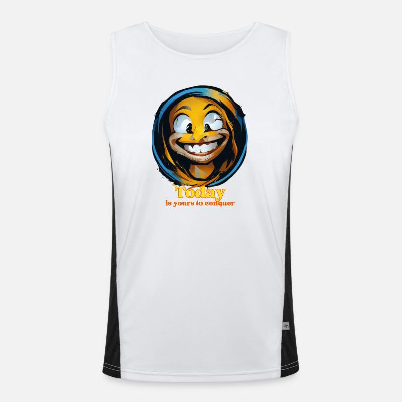 is yours to conquer Men's Functional Contrast Tank Top 