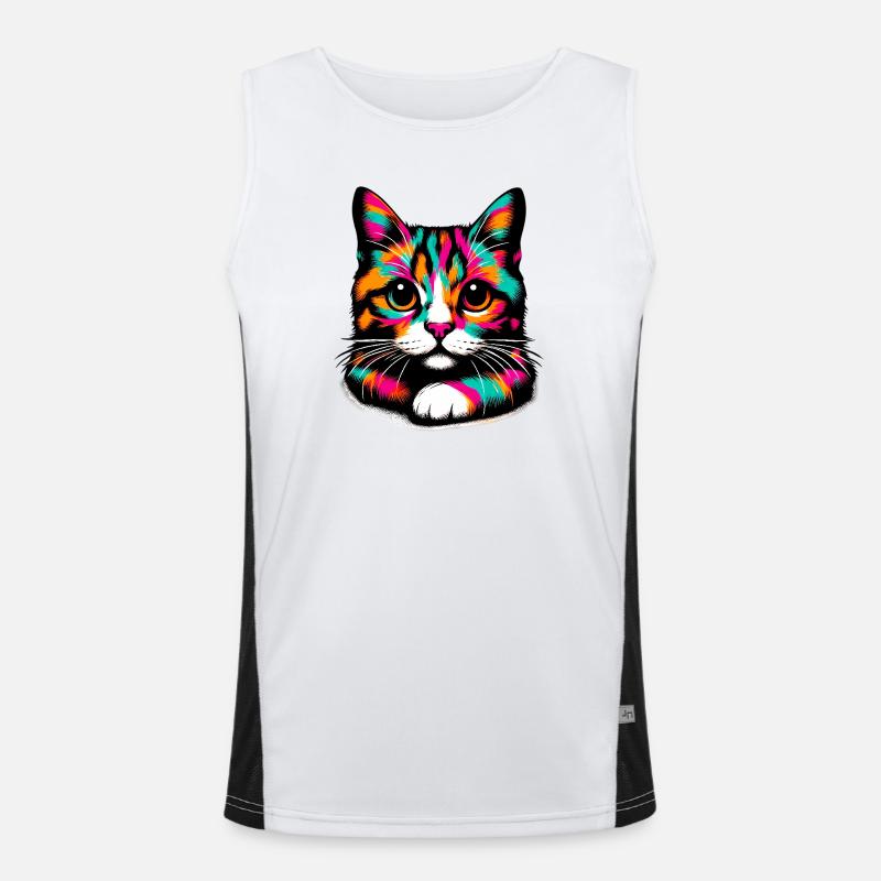 Chat Débardeur respirant contrasté Homme 