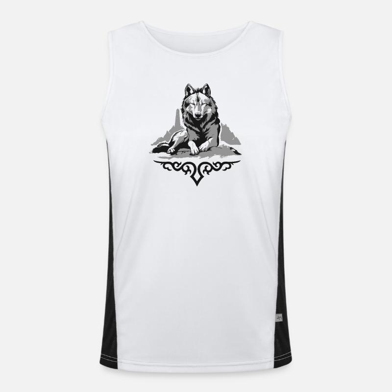 Loup du Caucase Débardeur respirant contrasté Homme 