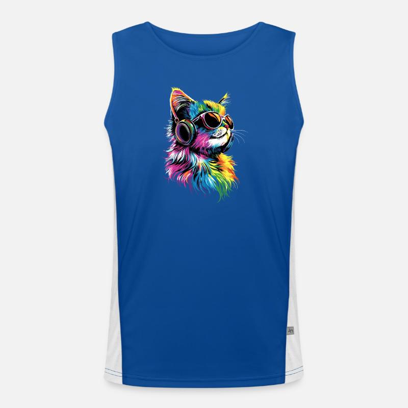 Chat Ragdoll Chat Ragdoll Chat Mignon Chats Ragdoll Débardeur respirant contrasté Homme 