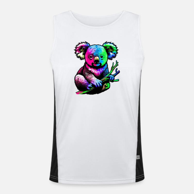 Koala Funktionelles Kontrast-Tank Top für Männer 