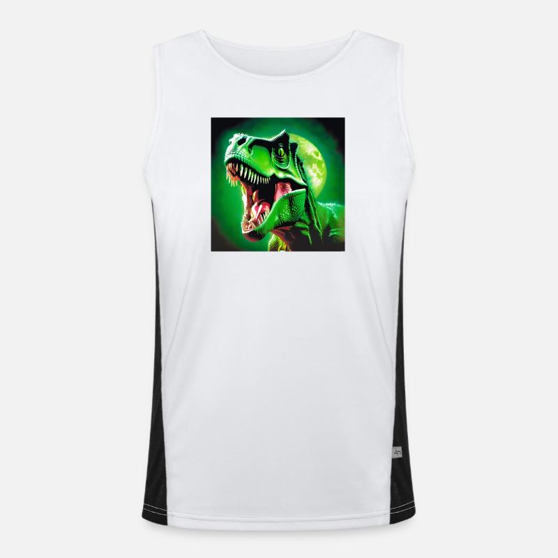 T-rex, préhistoire, t-rex Débardeur respirant contrasté Homme 