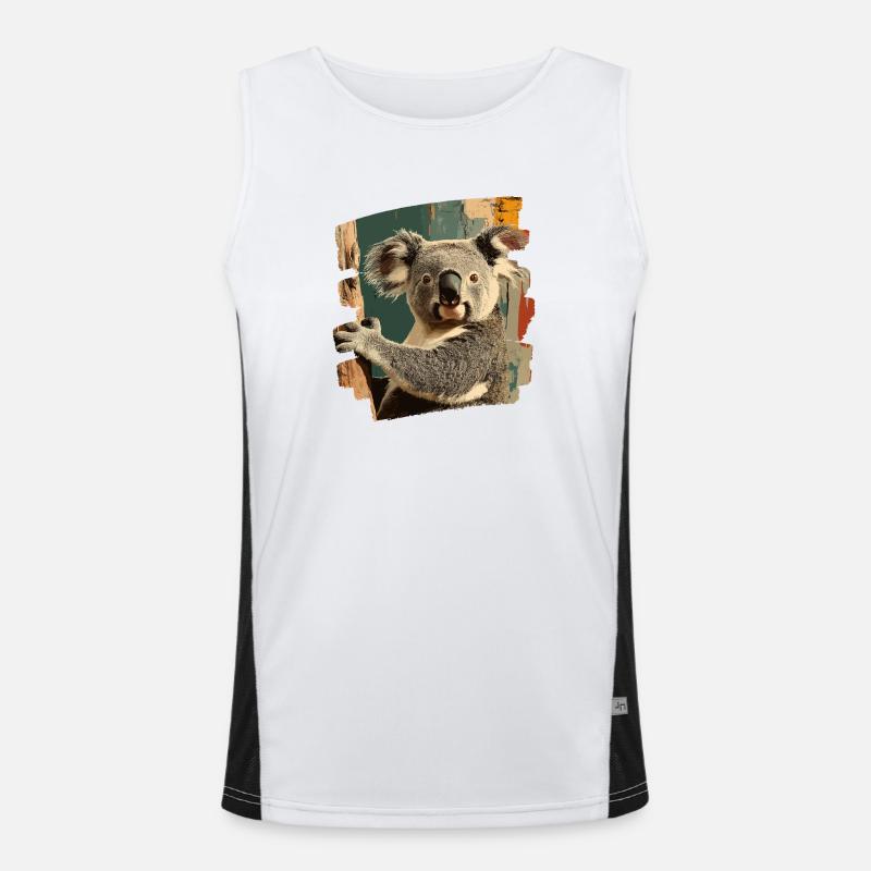 Koala Funktionelles Kontrast-Tank Top für Männer 