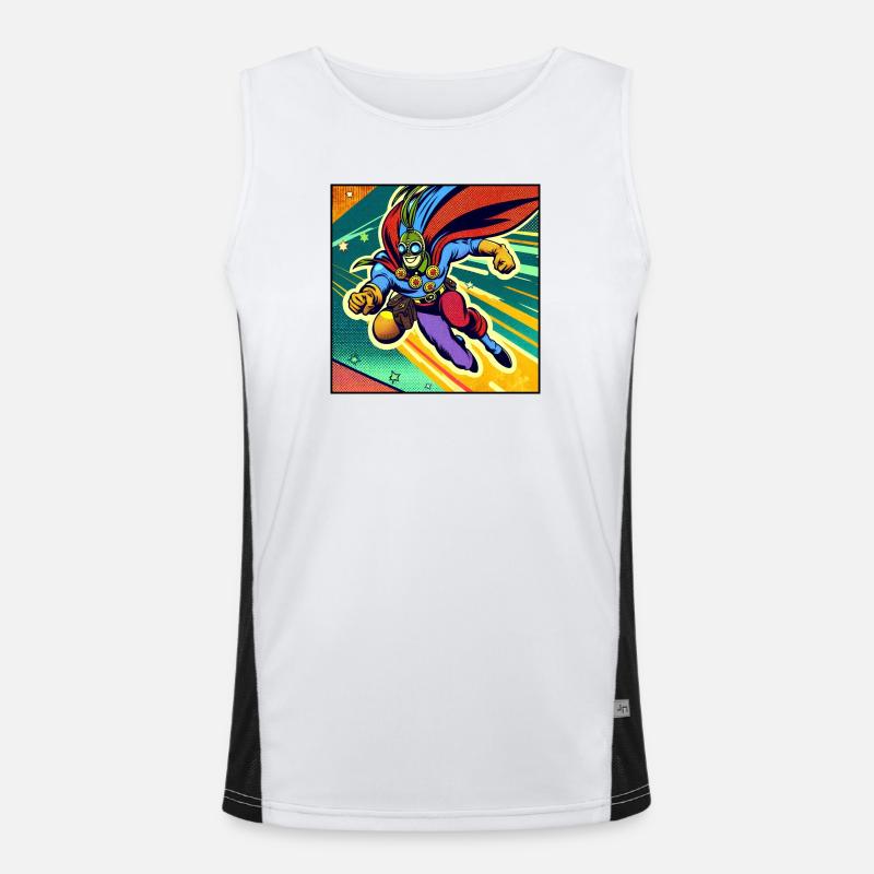 Superheld Funktionelles Kontrast-Tank Top für Männer 