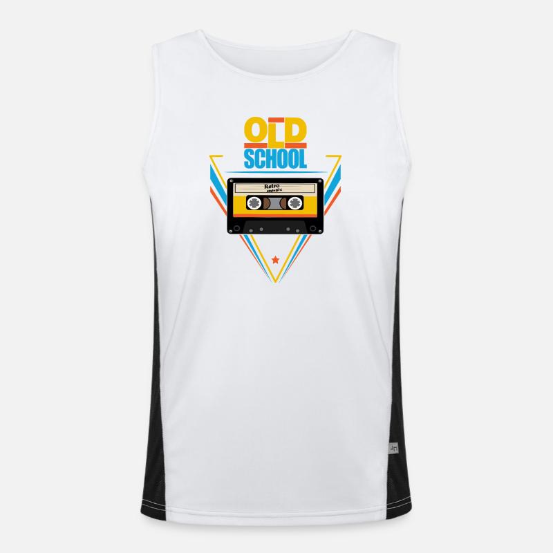 Old school Men's Functional Contrast Tank Top 