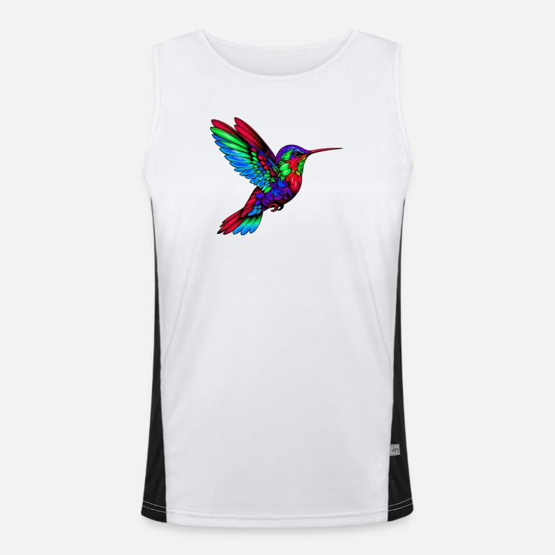 Kolibri Funktionelles Kontrast-Tank Top für Männer 