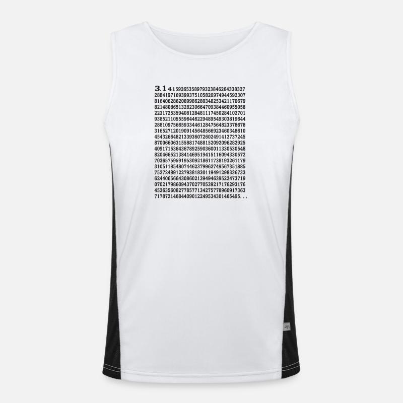 Happy Pi Day Men's Functional Contrast Tank Top 