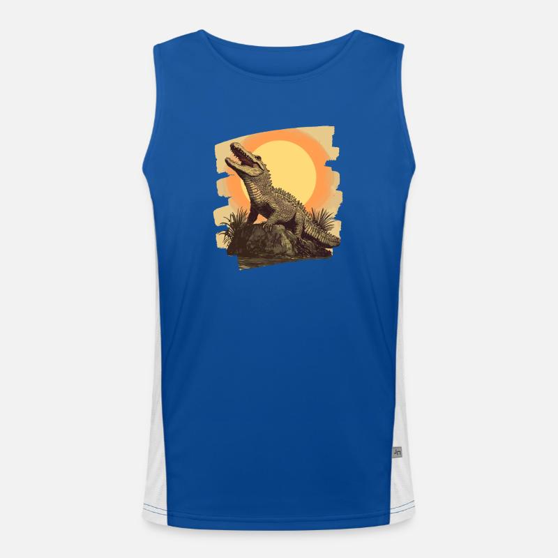 Crocodile Rétro Débardeur respirant contrasté Homme 