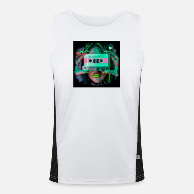 Dance with the Devil Funktionelles Kontrast-Tank Top für Männer 