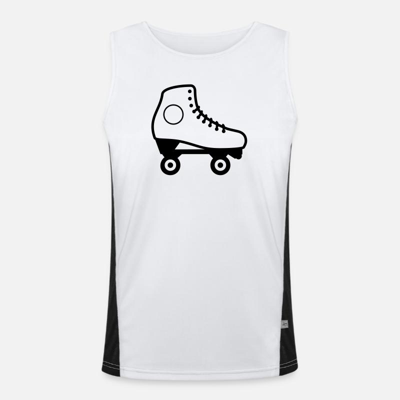 Artistic Roller Skate Men's Functional Contrast Tank Top 
