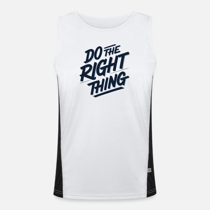 Do the right thing 1 Men's Functional Contrast Tank Top 