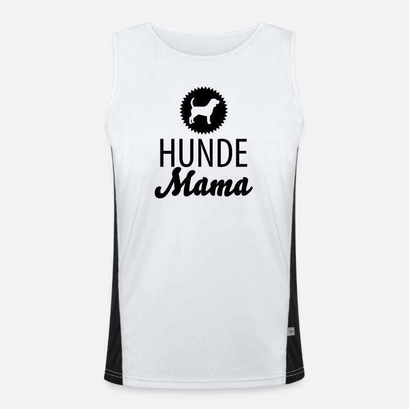Hunde Mama Funktionelles Kontrast-Tank Top für Männer 
