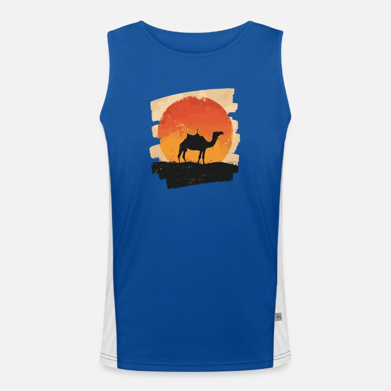 Kamel Funktionelles Kontrast-Tank Top für Männer 
