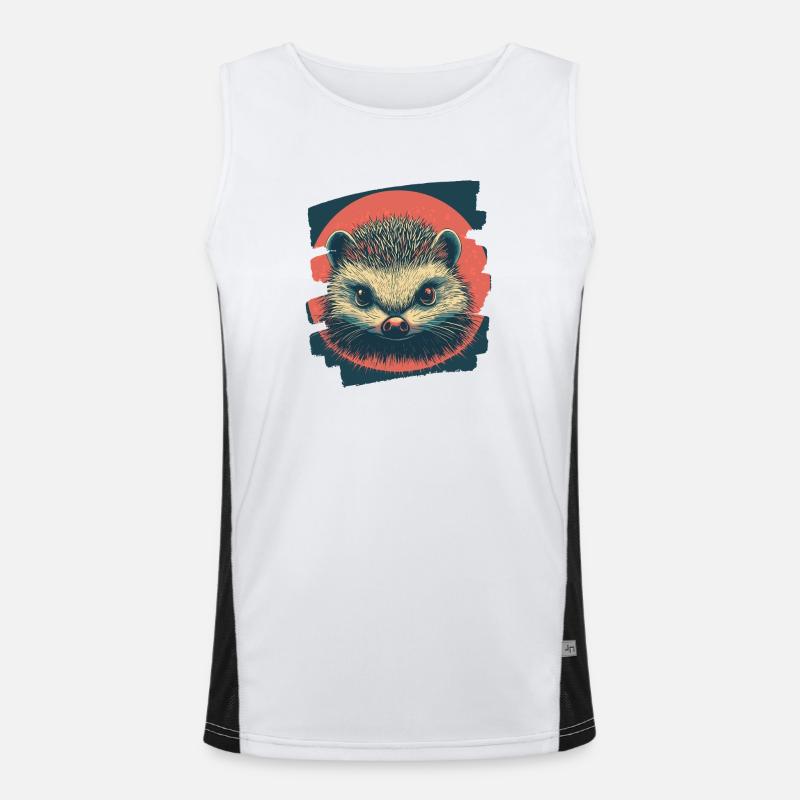 Igel Funktionelles Kontrast-Tank Top für Männer 