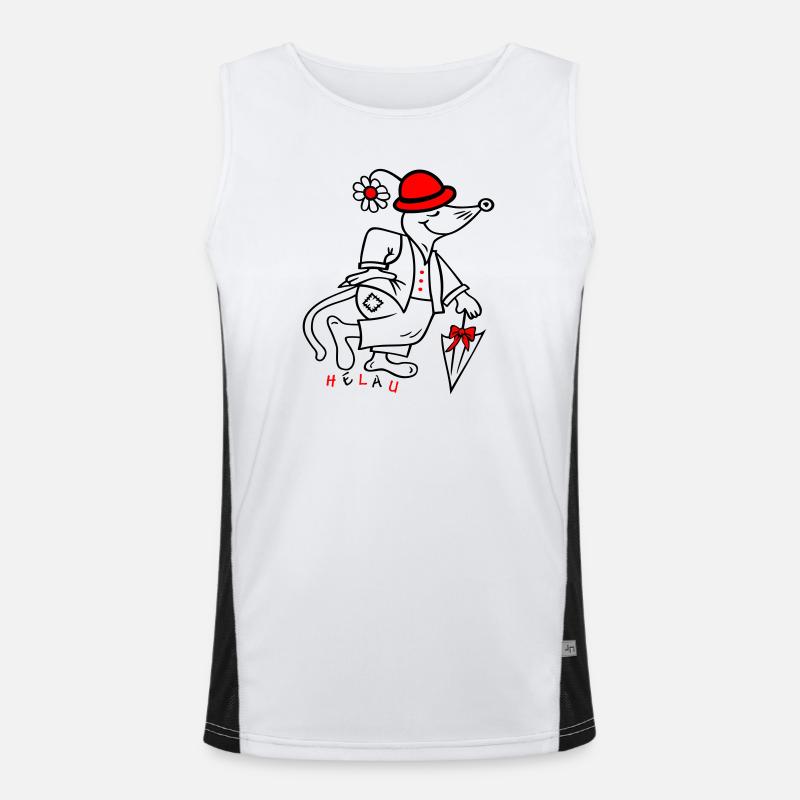 Fasching Funktionelles Kontrast-Tank Top für Männer 