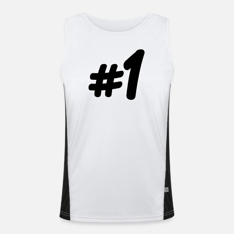 Nummer 1 # Funktionelles Kontrast-Tank Top für Männer 