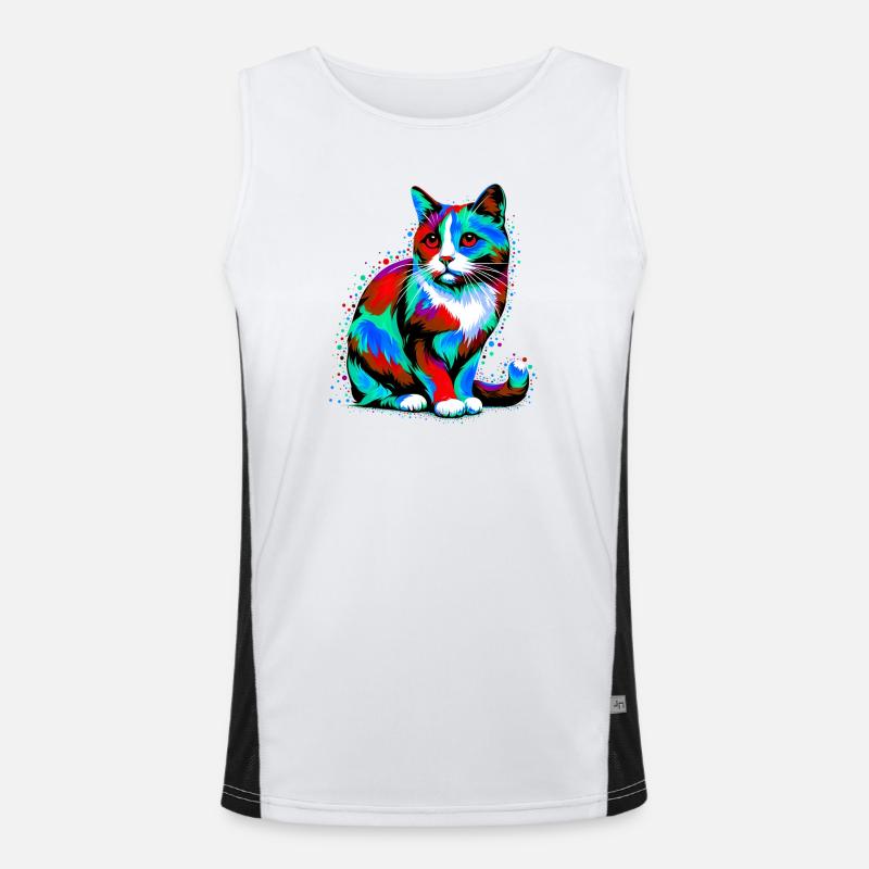 Chat Débardeur respirant contrasté Homme 