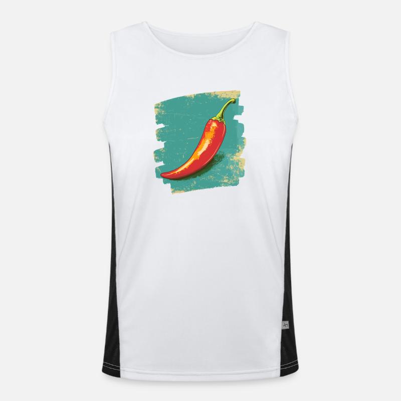 Chili Funktionelles Kontrast-Tank Top für Männer 