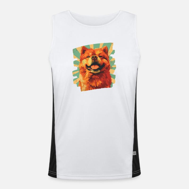 Chow Chow Men's Functional Contrast Tank Top 