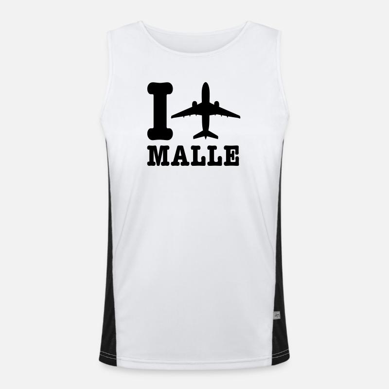 Mallorca Urlaub Funktionelles Kontrast-Tank Top für Männer 