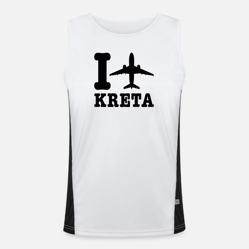 Crete Holidays Men's Functional Contrast Tank Top 