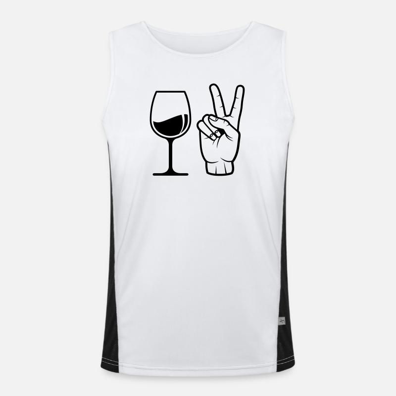 Commander du vin Débardeur respirant contrasté Homme 