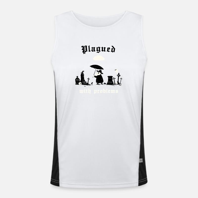 Plagued with problems Men's Functional Contrast Tank Top 