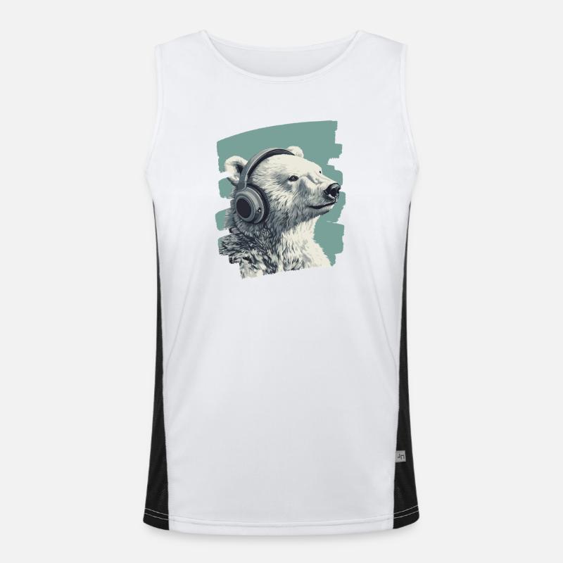Eisbär Funktionelles Kontrast-Tank Top für Männer 
