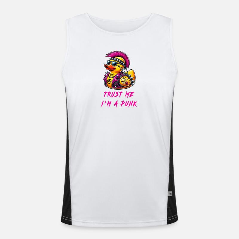 Trust me, I'm a punk / duck Men's Functional Contrast Tank Top 