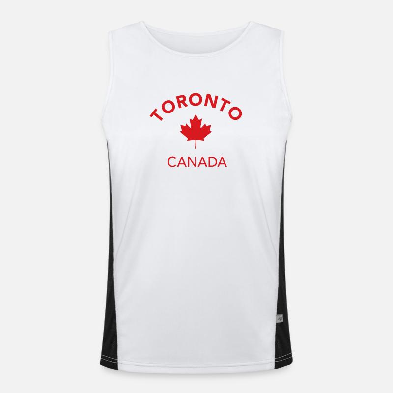 TORONTO, Canada, Canada Men's Functional Contrast Tank Top 