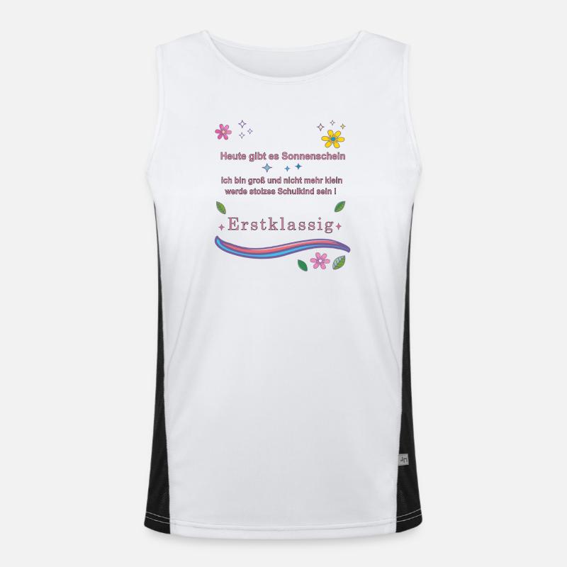School Child First Class Men's Functional Contrast Tank Top 