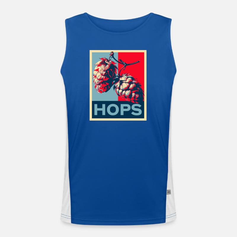 Hops Funktionelles Kontrast-Tank Top für Männer 
