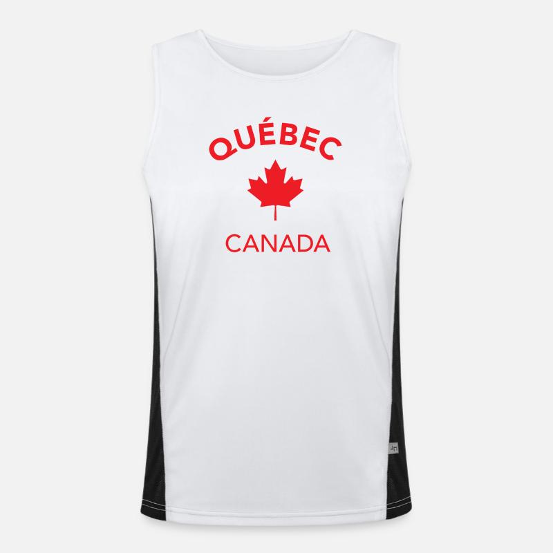 QUEBEC CANADA Men's Functional Contrast Tank Top 