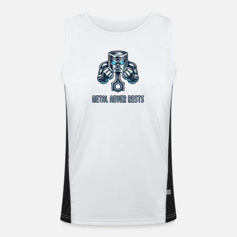 Conception de puissance du piston Débardeur respirant contrasté Homme 