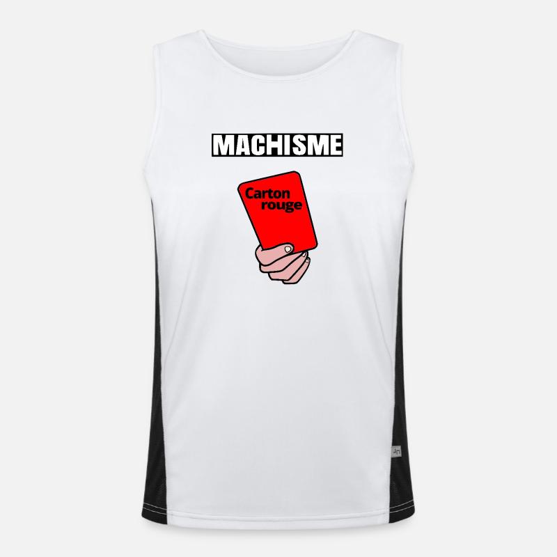 Red card Men's Functional Contrast Tank Top 