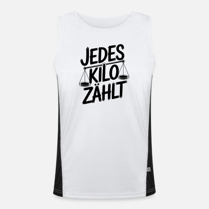 Every kilo counts Men's Functional Contrast Tank Top 