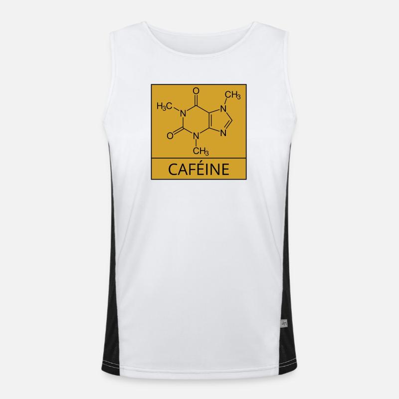 molécule de caféine Débardeur respirant contrasté Homme 
