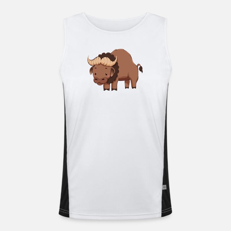 Büffel Funktionelles Kontrast-Tank Top für Männer 