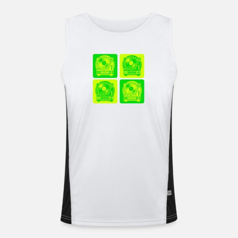 Turntable Style Men's Functional Contrast Tank Top 