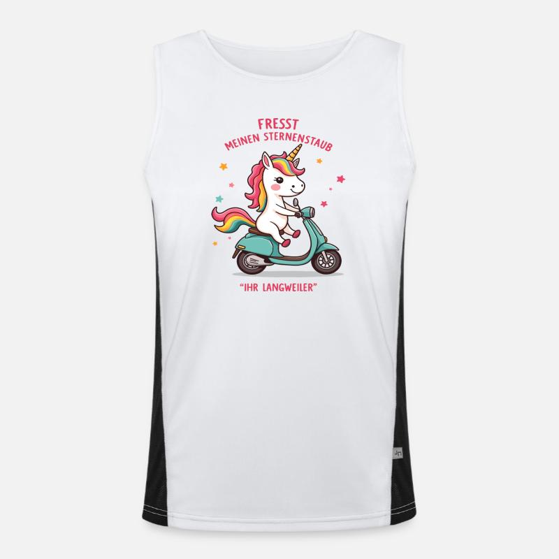 Scooter Unicorn Men's Functional Contrast Tank Top 