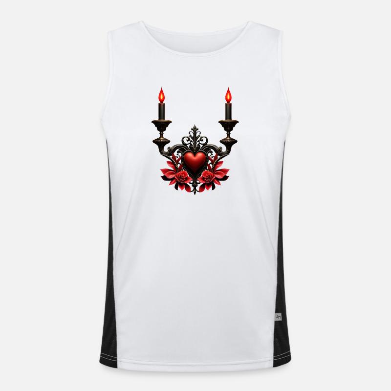 Gothic Romance: Hidden Passion. Men's Functional Contrast Tank Top 